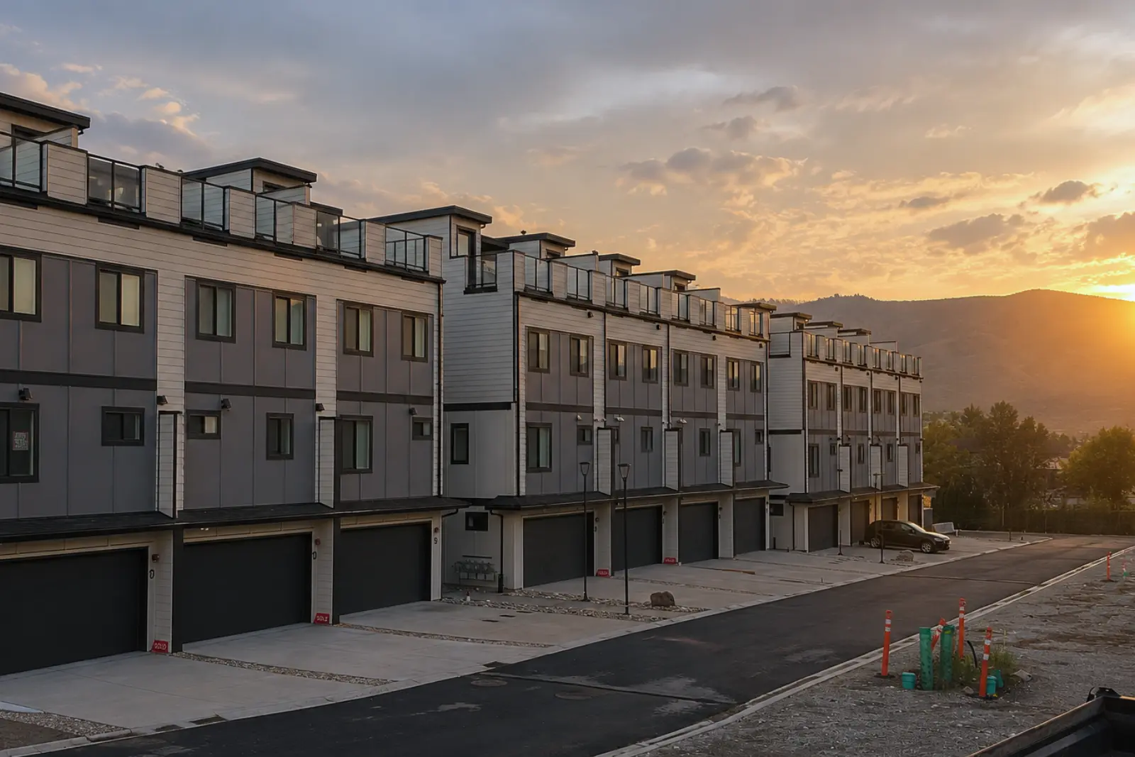 Modern townhomes in the Okanagan