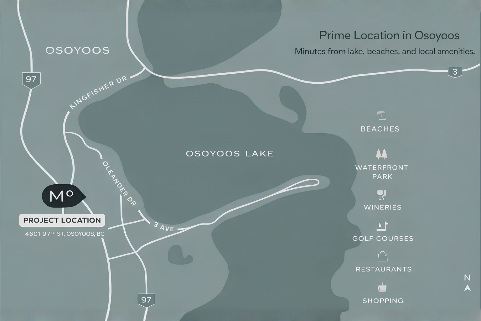 Osoyoos neighbourhood map